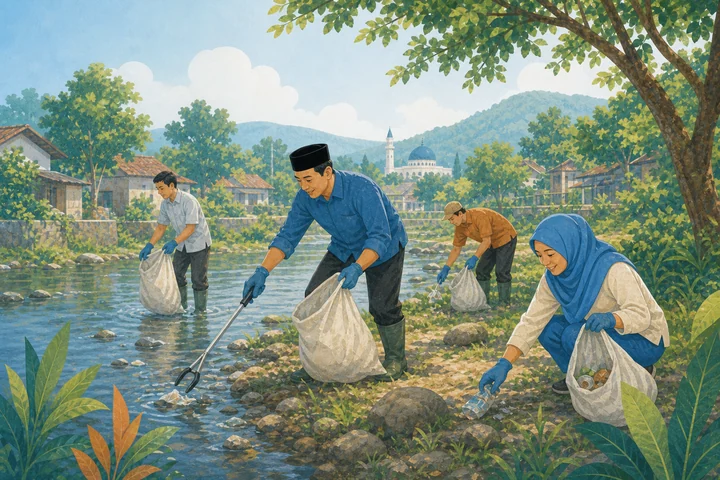 Aksi Bersih Sungai & Penanaman Bibit