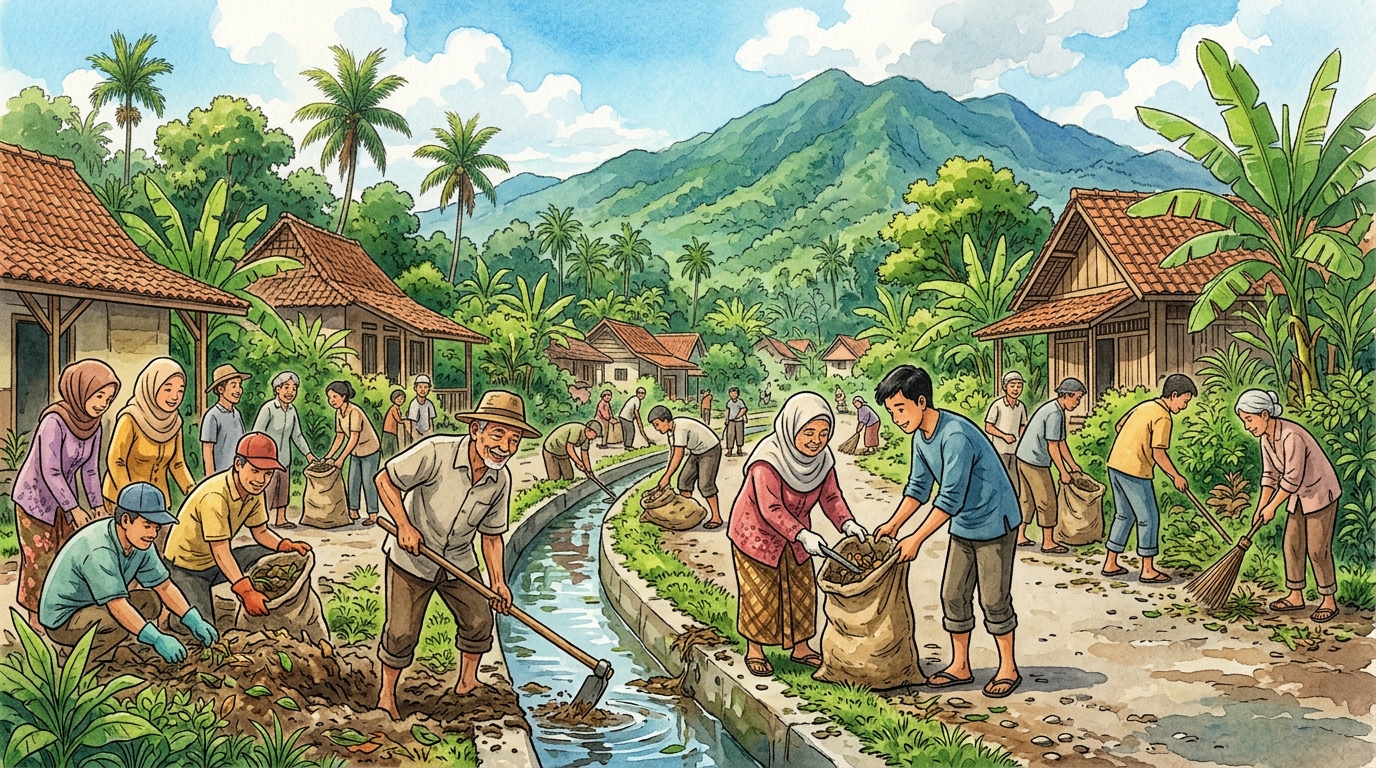 Penimbangan & Tabungan Bank Sampah Berkah
